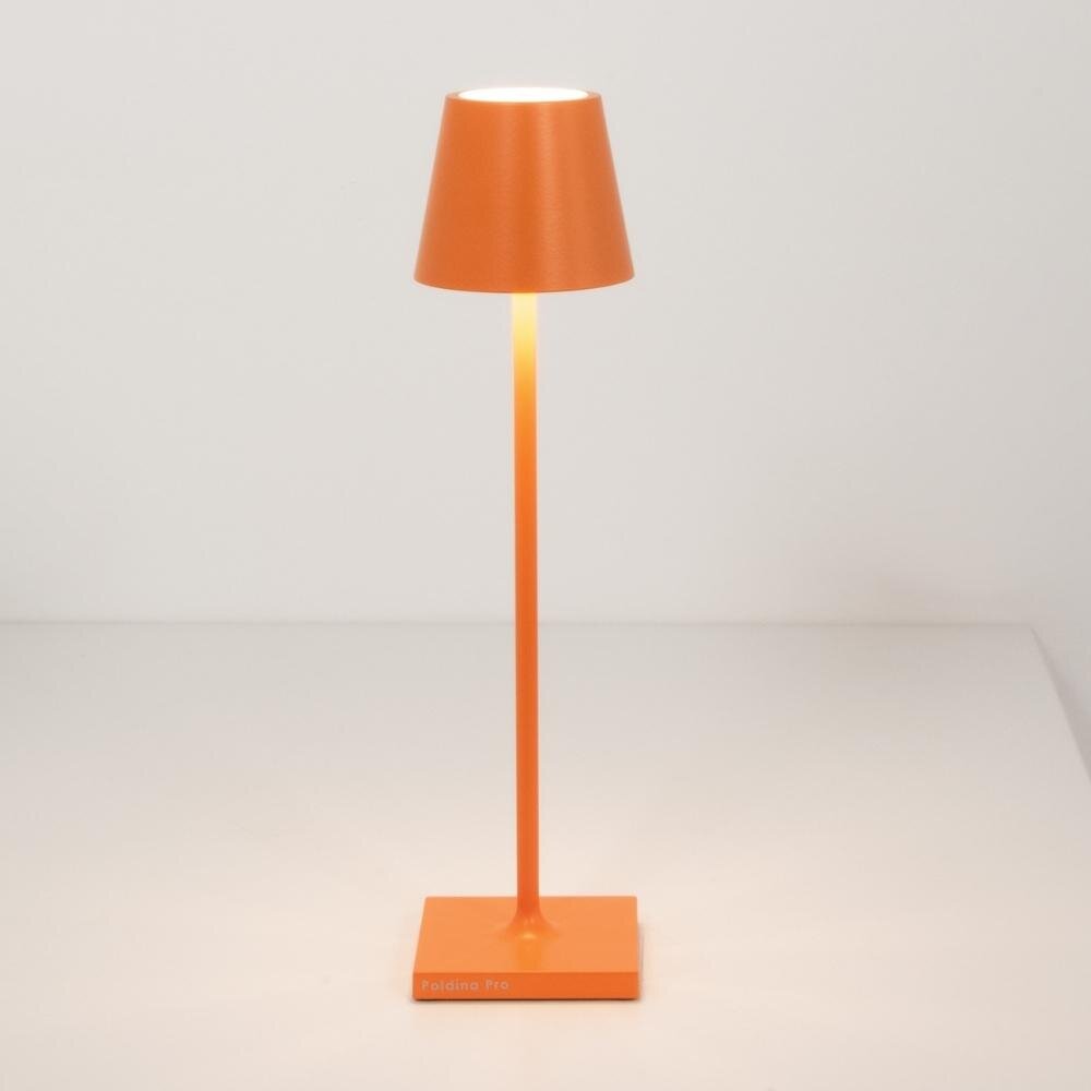 LED Akku Tischleuchte Poldina Micro in Orange 1,8W 142lm IP65 günstig online kaufen