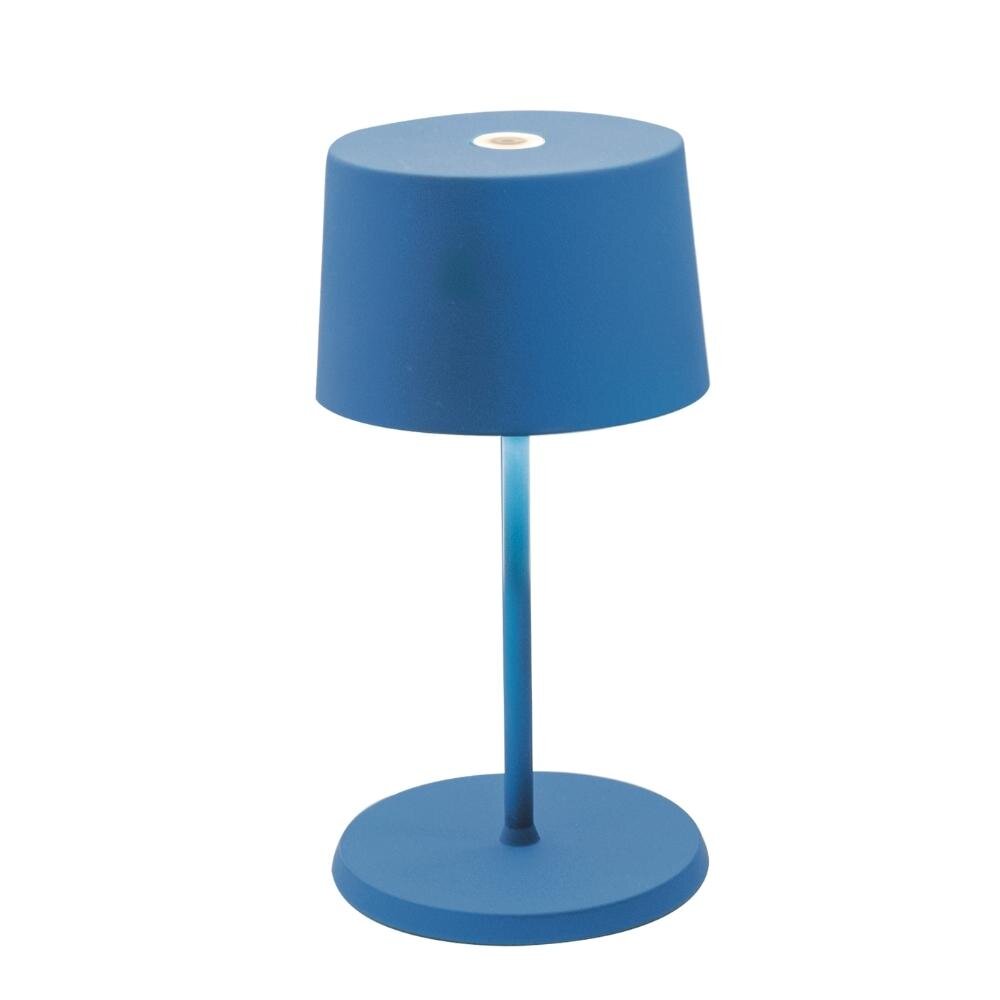 LED Akku Tischleuchte Olivia Mini in Blau 2,2W 150lm IP65 günstig online kaufen