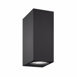 LED Wandleuchte RGBW in Schwarz 2x 5W 345lm