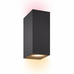 LED Wandleuchte RGBW in Schwarz 2x 5W 345lm