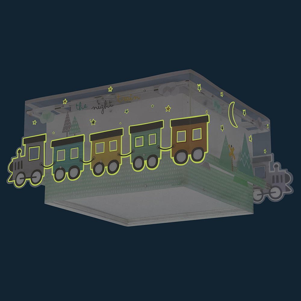 Kinderzimmer Deckenleuchte The Night Train in Mint E27 2-flammig günstig online kaufen
