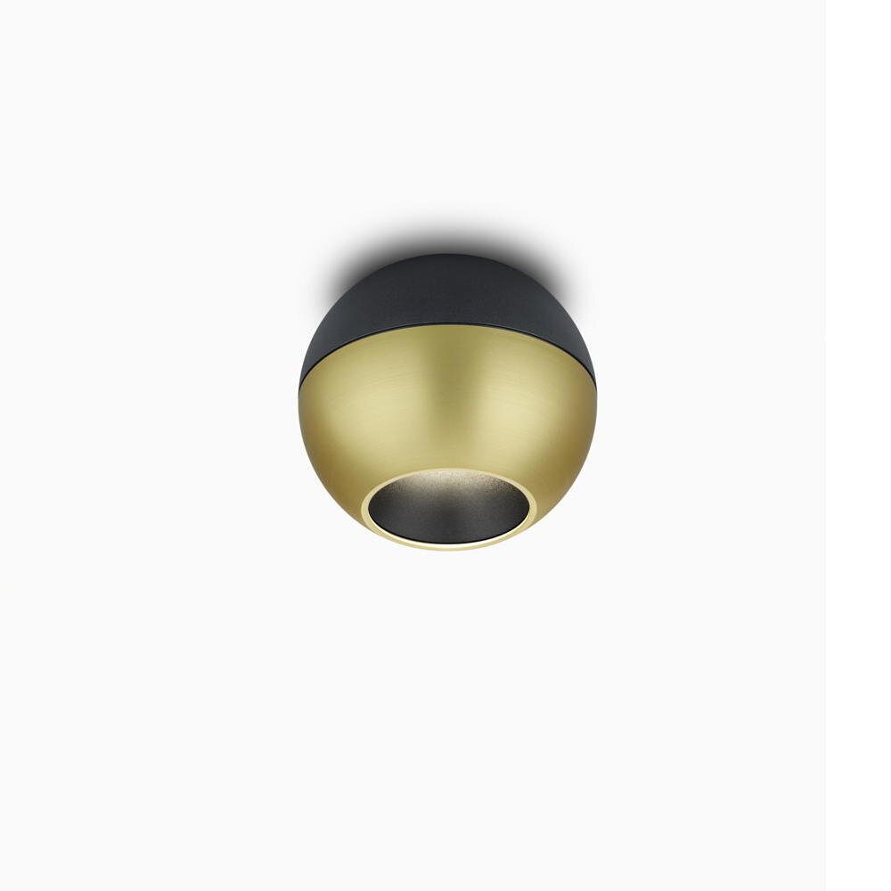 LED Deckenstrahler Eto in Gold und Schwarz 8W 650lm günstig online kaufen