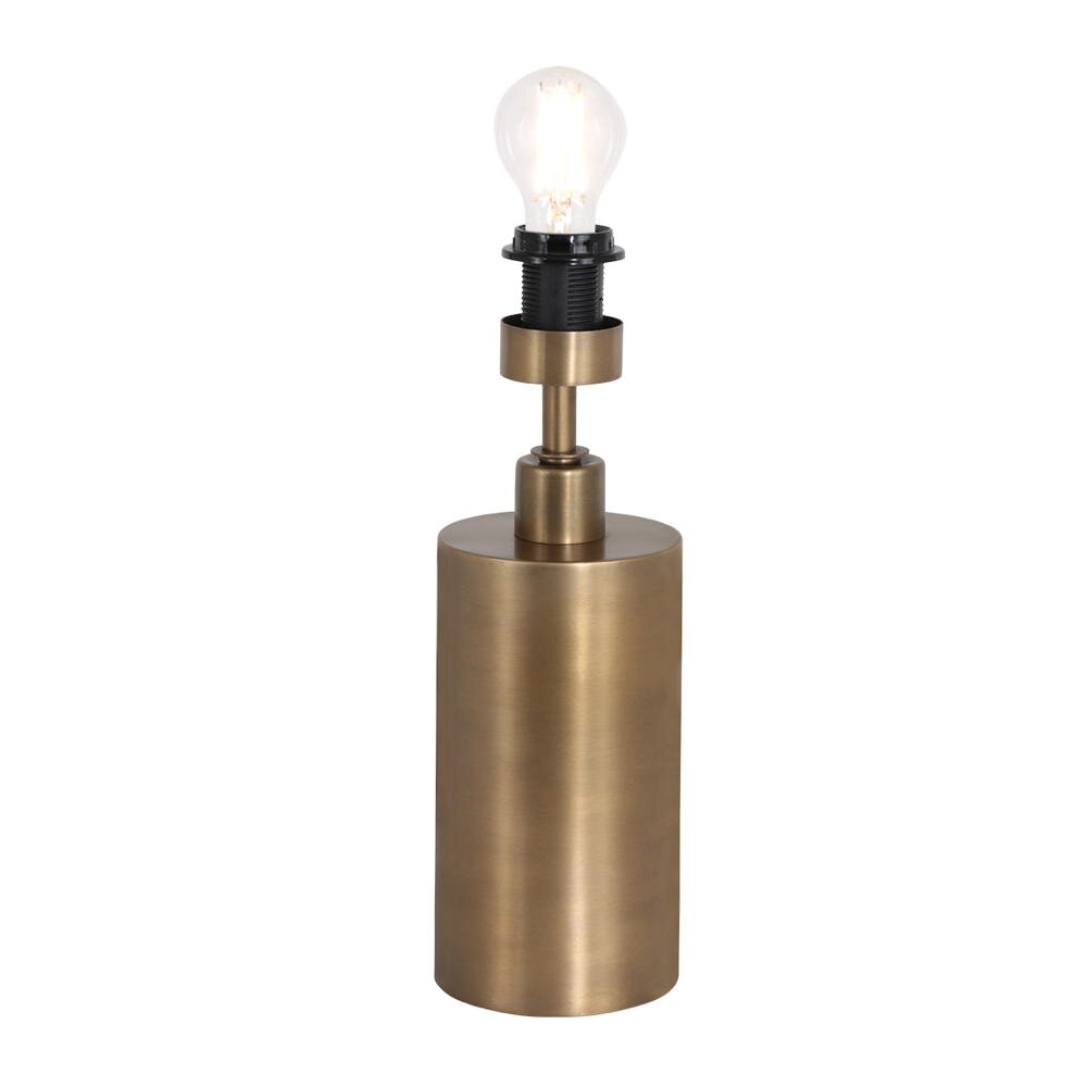 Steinhauer Brass Tischlampe, Tischleuchte & Nachttischlampe Wohnzimmer Esszimmer Flur dekorativ Bronze Metall Kunststoff E27 1-flammig