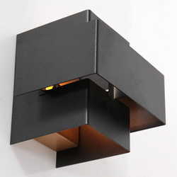 LED Wandleuchte Muro in Schwarz 3W 300lm G9 135mm