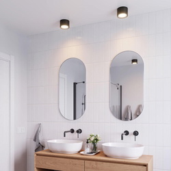 LED Deckenspot Landon in Schwarz 6,5W 600lm IP44
