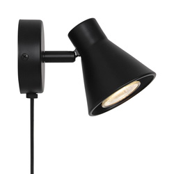 Wandleuchte Eik in Schwarz-matt GU10