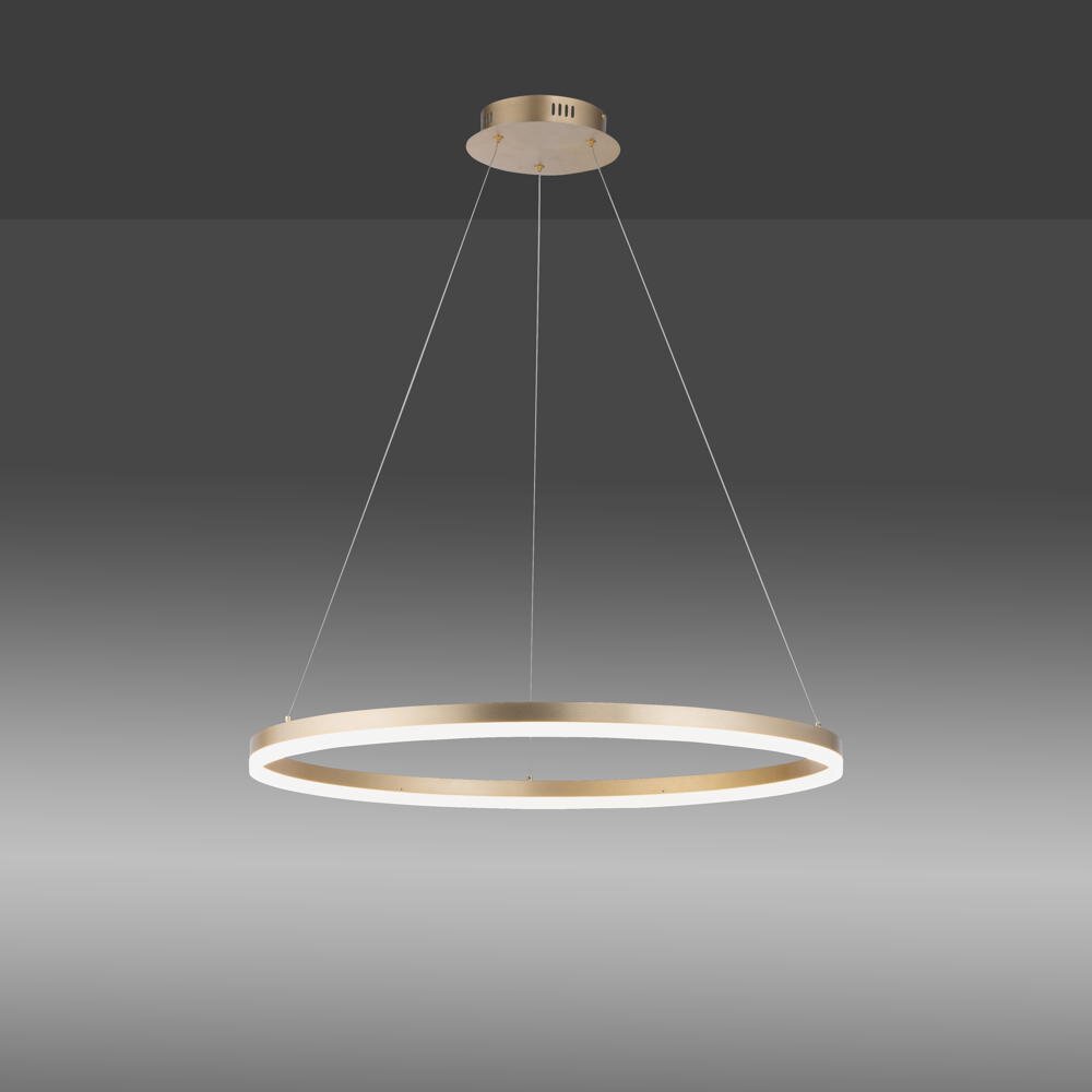 Paul Neuhaus LED-Hängelampe Titus, Ø 80 cm, messing, dimmbar günstig online kaufen