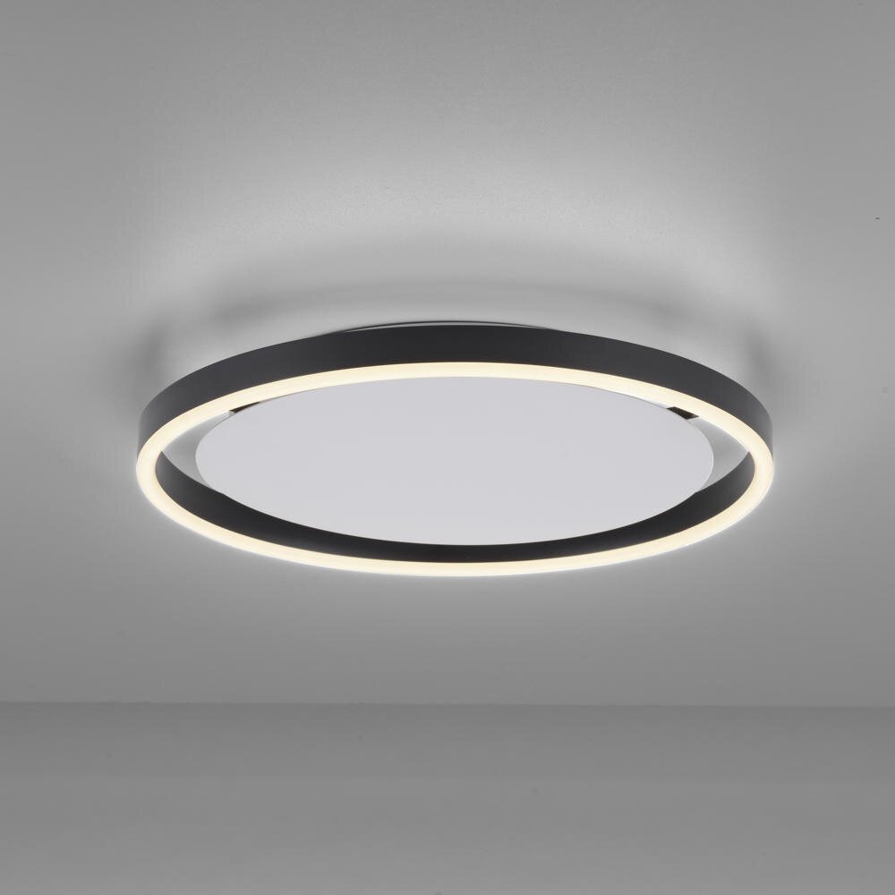 LED Deckenleuchte Ritus in Schwarz 20W 2650lm