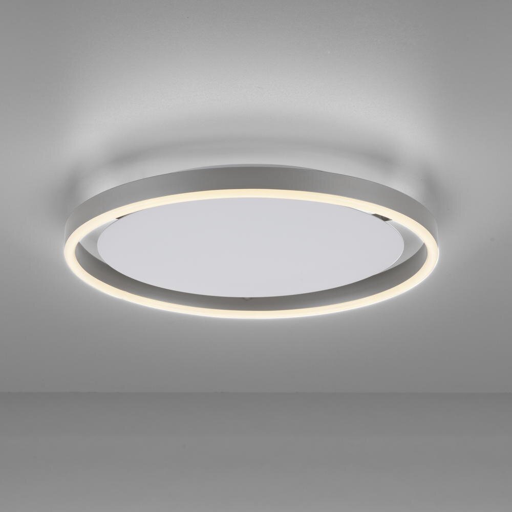 LED Deckenleuchte Ritus in Silber 20W 2650lm