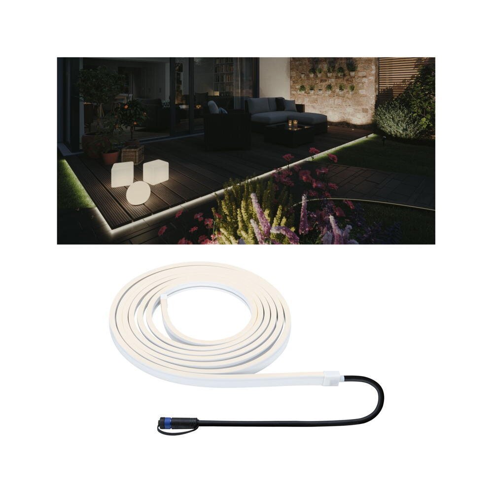 Paulmann Smooth LED Streifen Garten Terrasse Balkon LED IP68 modern Schwarz Kunststoff 1-flammig