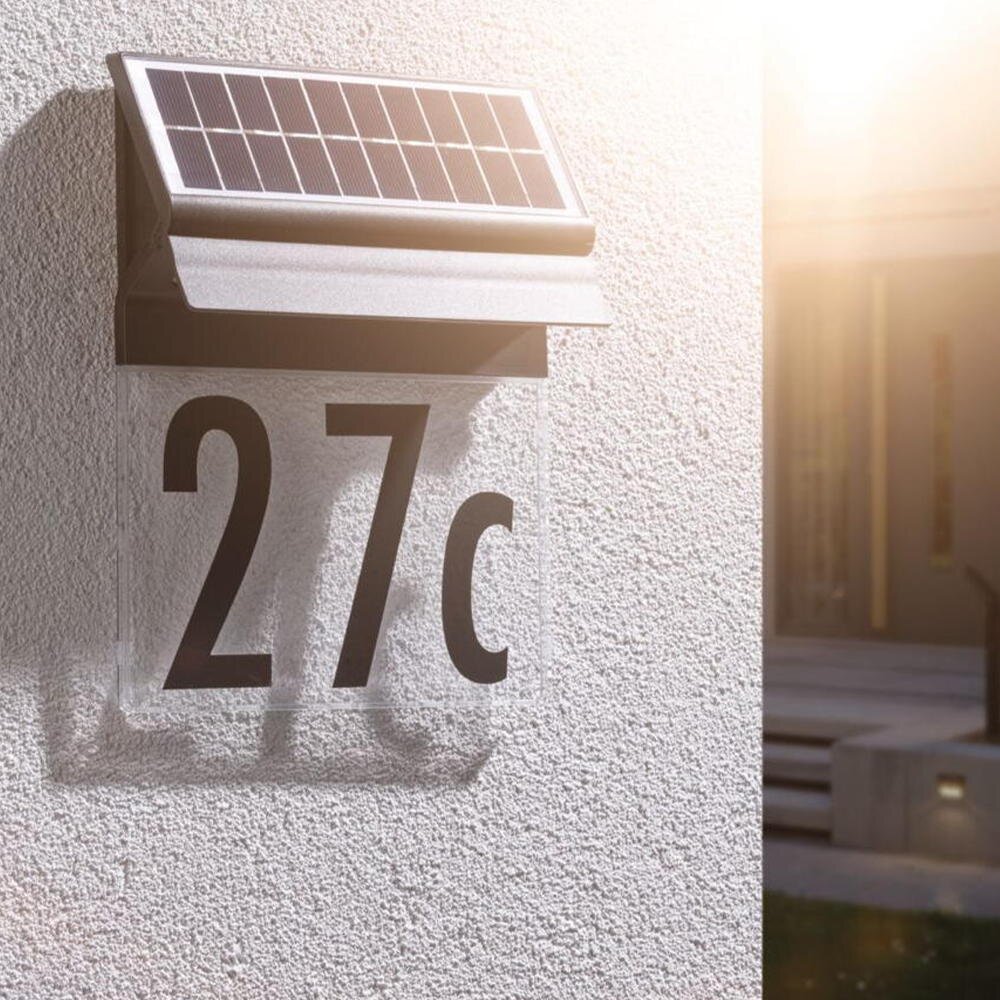 Paulmann Neda Solarleuchte Garten Terrasse Balkon LED IP44 modern Schwarz Kunststoff 1-flammig