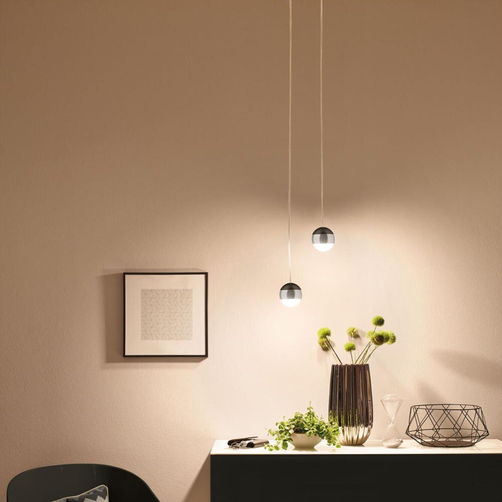 Paulmann Capsule II Wohnzimmer Esszimmer Flur LED modern Schwarz-matt Chrom Metall 1-flammig