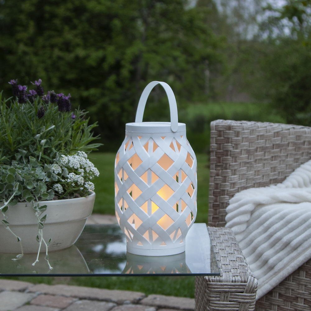 LED Laterne Flame Lantern in Weiß 0,15W IP44 230mm