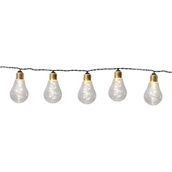 LED Lichterkette Glow in Schwarz 10x 0,75 49lm IP44