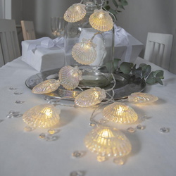 LED Lichterkette Nacy Muscheln in Transparent 0,26W