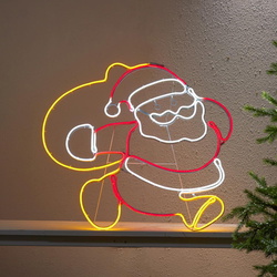 LED Silhouette Neoled Weihnachtsmann in Mehrfarbig 23,6W...