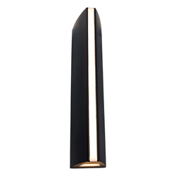 LED Wandleuchte Leo in Schwarz-matt 2x 7,75W 650lm IP54