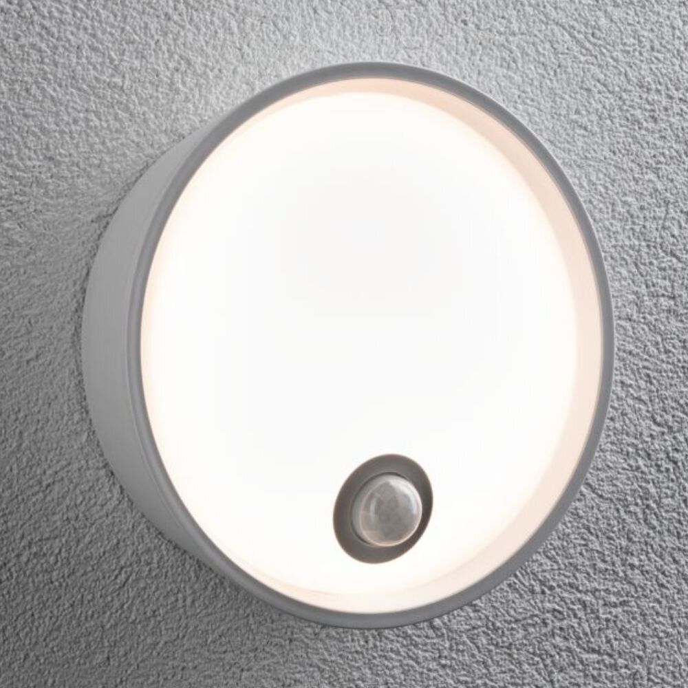 Paulmann Platomo Außenleuchte mit Sensor Balkon Garage & Carport LED IP44 modern Weiß Kunststoff 1-flammig