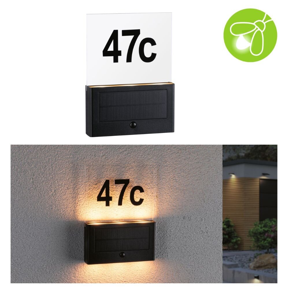 Paulmann Neda Terrasse Garage & Carport Garten LED IP44 modern Anthrazit Kunststoff 1-flammig