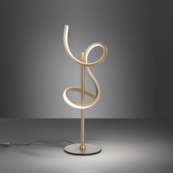 LED Tischleuchte Curls in Gold 11,5W 1320lm [Gebraucht -...