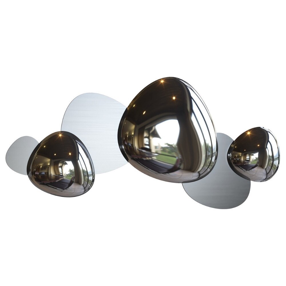 LED Wandleuchte Jack-Stone in Nickel 13W 550lm 790mm