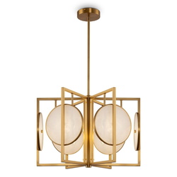 Pendelleuchte Marmo in Gold E14 6-flammig 517mm