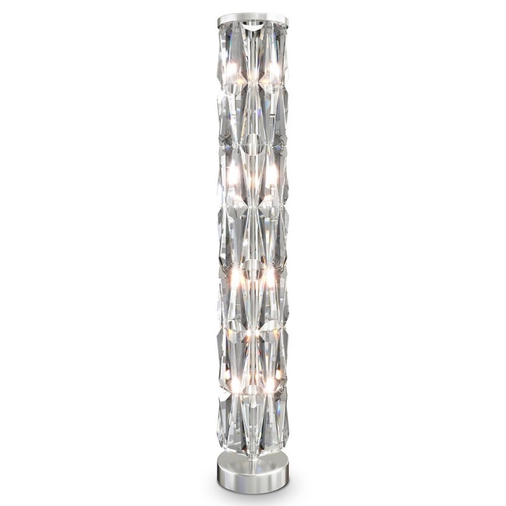 Maytoni Puntes Esszimmer Flur modern Chrom Transparent Edelstahl Glas E14 8-flammig