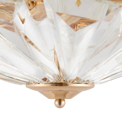 Deckenleuchte Facet in Gold E14 6-flammig 486mm