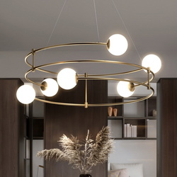 Pendelleuchte Balance in Gold G9