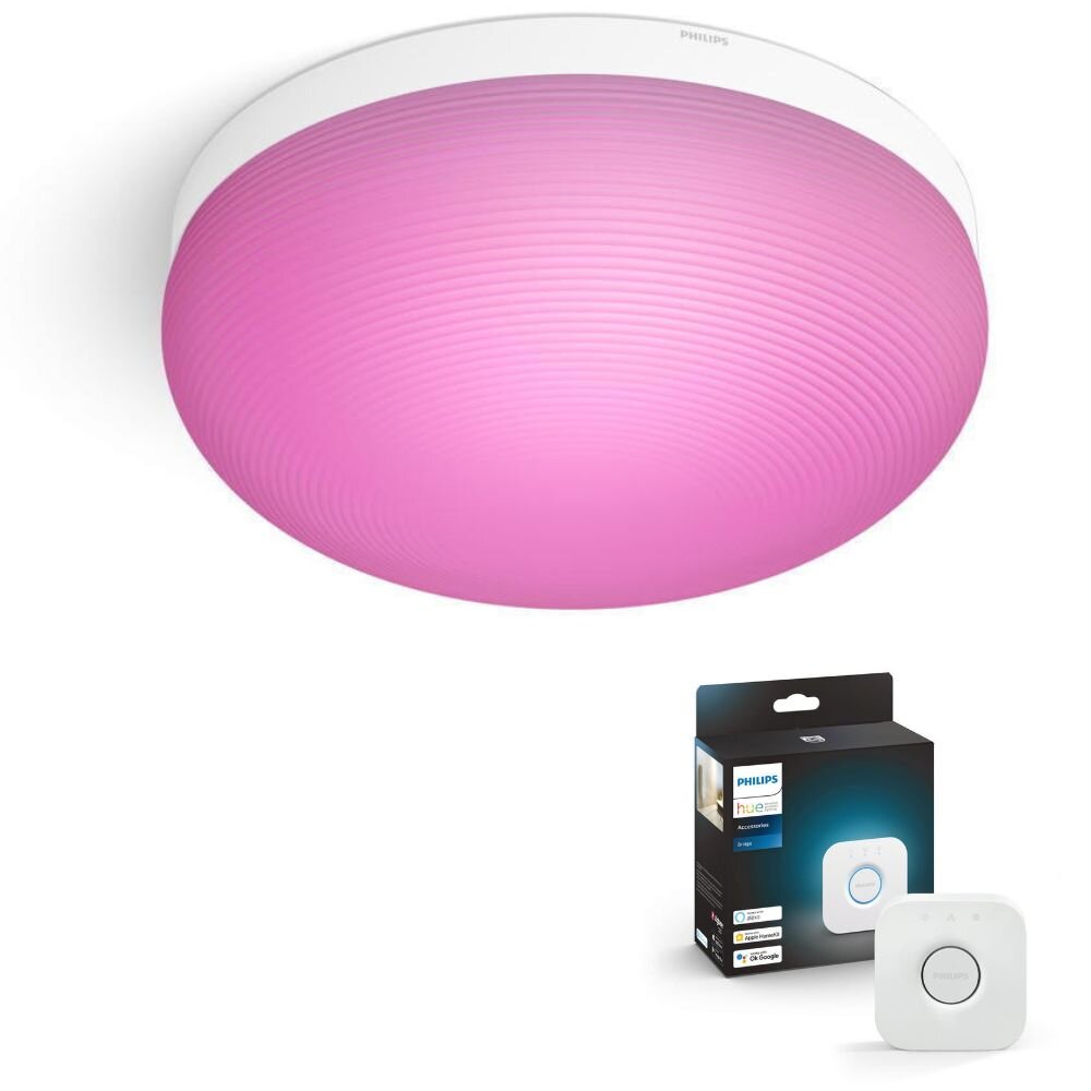 Philips Hue Bluetooth White & Color Ambiance Deckenleuchte Flourish in Weiß günstig online kaufen