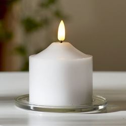 LED Wachskerze Flamme in Weiß 0,03W