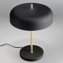 Tischleuchte Vintage in Schwarz und Gold E27 2-flammig...