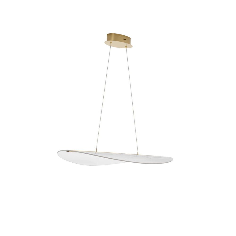 LED Wandleuchte Agos in Gold und Transparent 5W 421lm