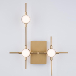 LED Wandleuchte Atomo in Gold 3x 2,4W 504lm
