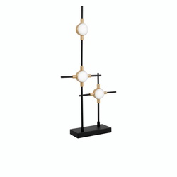LED Tischleuchte Atomo in Schwarz 3x 2,4W 504lm