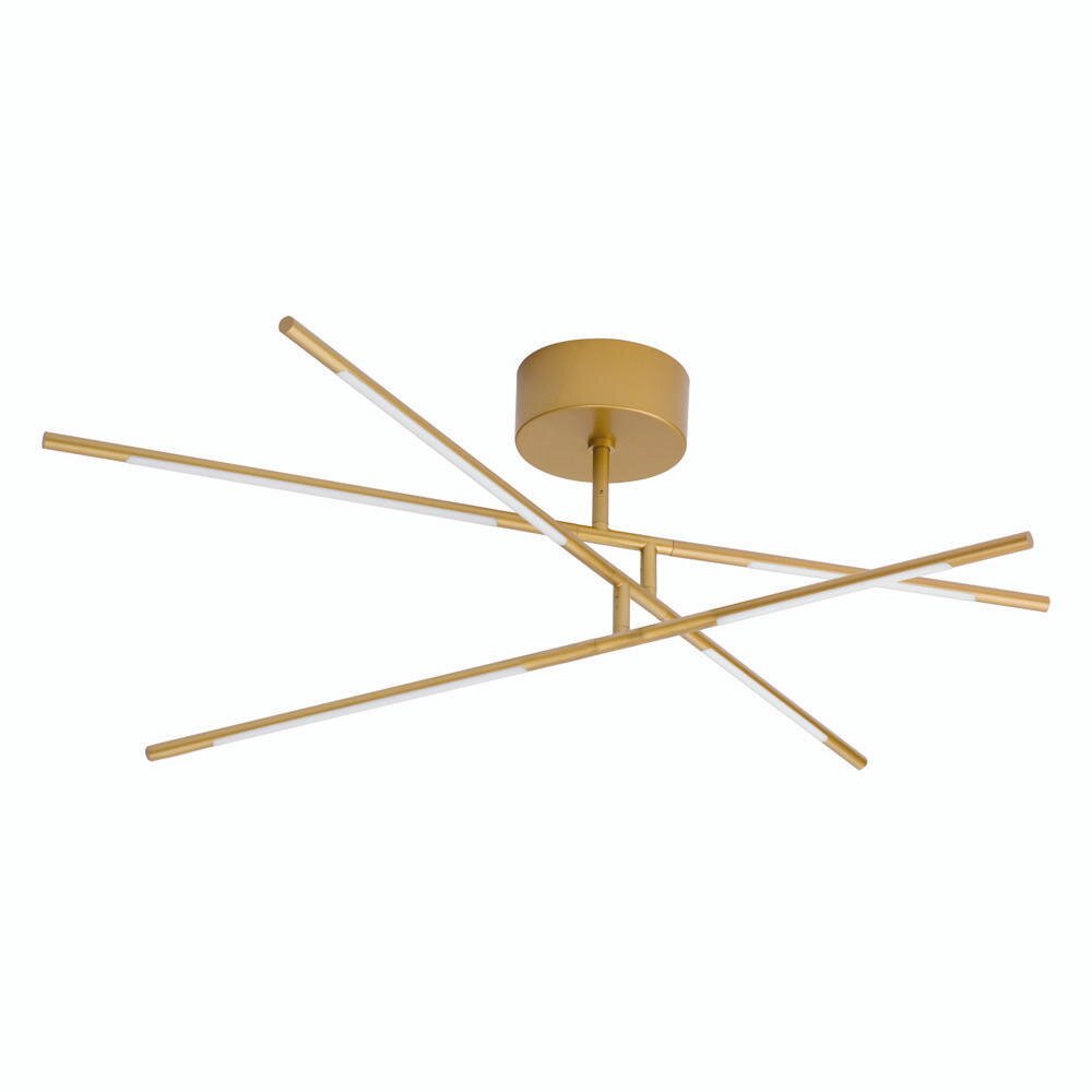 LED Deckenleuchte Raccio in Gold 6x 5W 2100lm