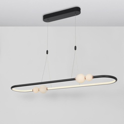 LED Pendelleuchte Celia in Schwarz und Weiß 6x...