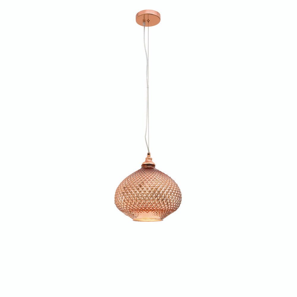 Pendelleuchte Boho in Roségold E27 280mm