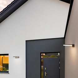 LED Wandleuchte Posen in Anthrazit 10W 744lm IP65