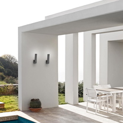 LED Wandleuchte Vitoria in Dunkelgrau 6W 300lm IP65