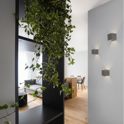 Wandleuchte Cadmo in Grau G9