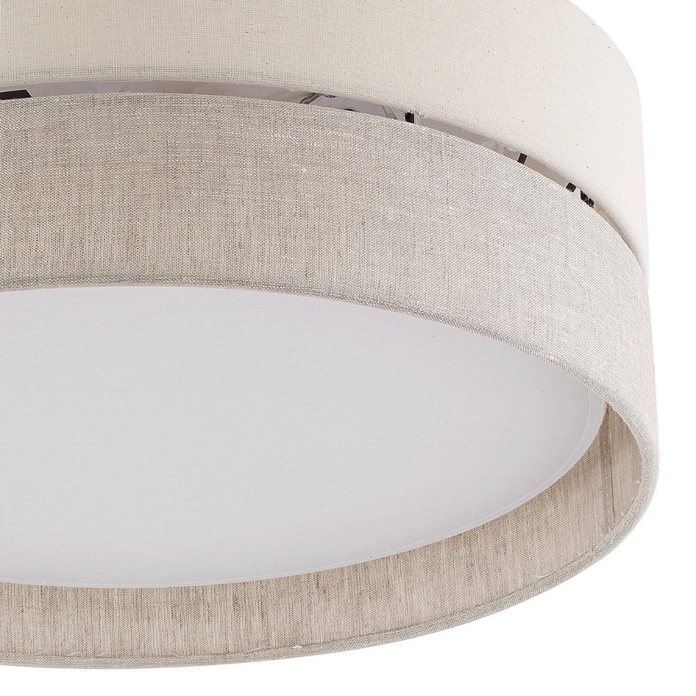 famlights | Deckenleuchte Amal in Beige E27 3-flammig 450mm günstig online kaufen