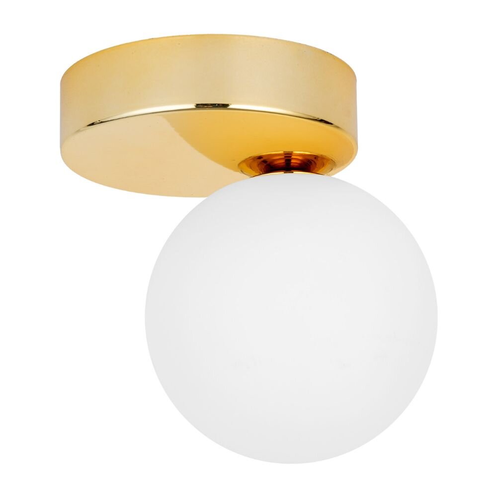 famlights | Deckenleuchte Enno in Gold G9 1-flammig rund