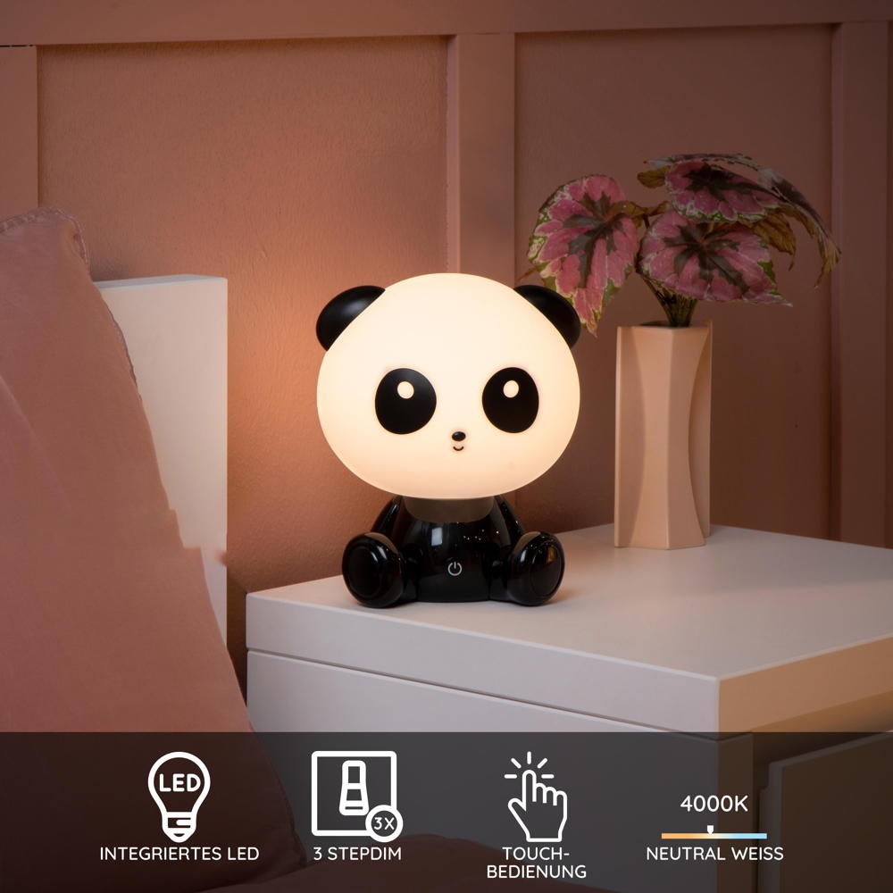 LED Tischleuchte Dodo Panda in Schwarz und Weiß 3W 120lm günstig online kaufen