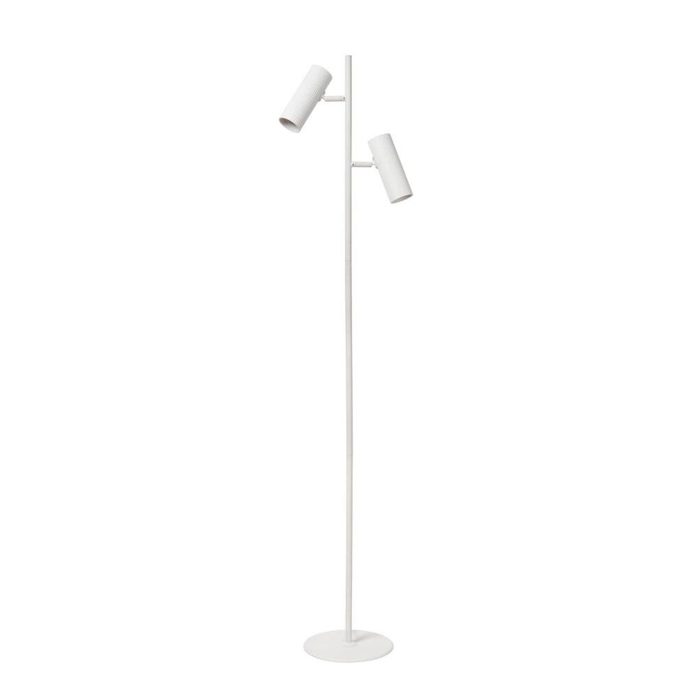 Stehlampe Clubs, verstellbar, weiß, Metall, 140 cm, GU10 günstig online kaufen