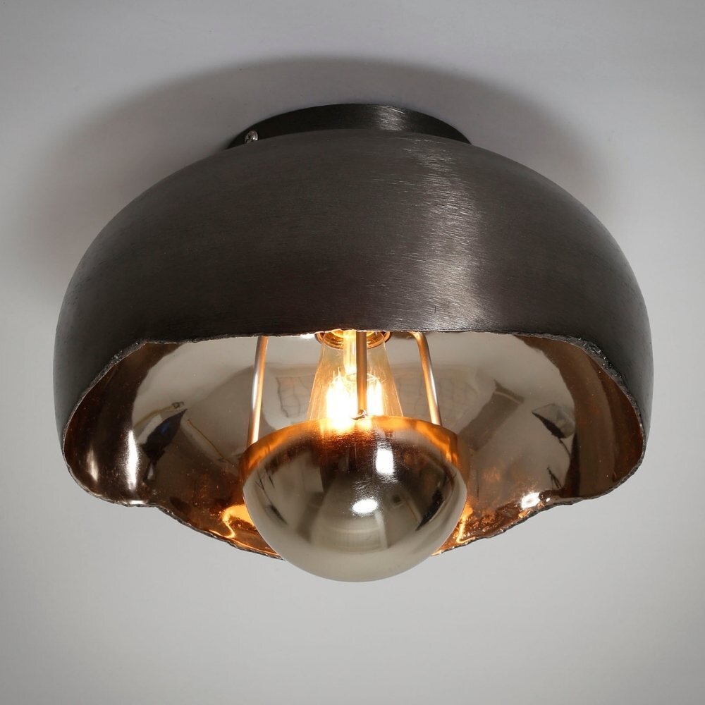 famlights | Deckenleuchte Mael in Nickel-matt E27