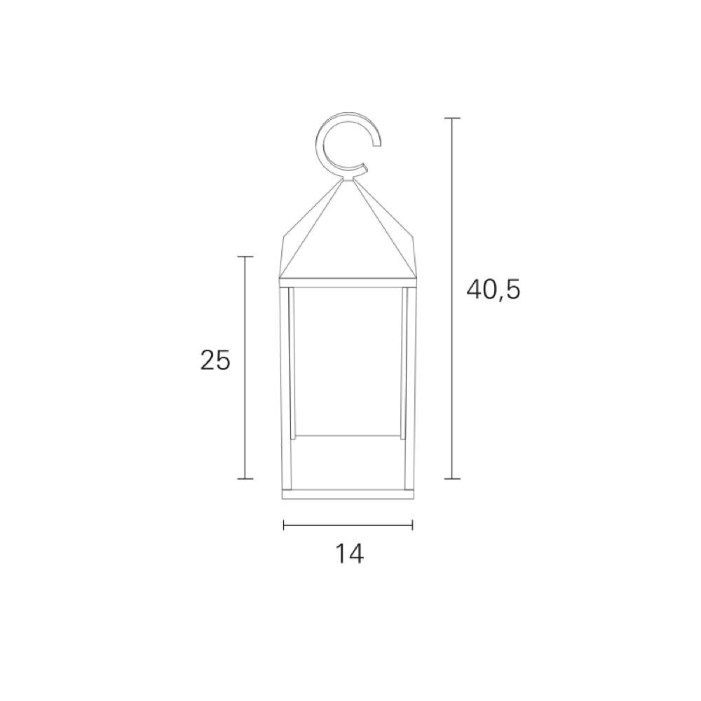 LED Akku Tischleuchte Joy in Grau 2,2W 190lm IP54 günstig online kaufen