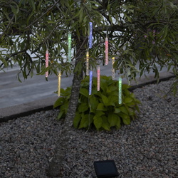 LED Solar Lichterkette Bubbly in Transparent 10x 0,03W...