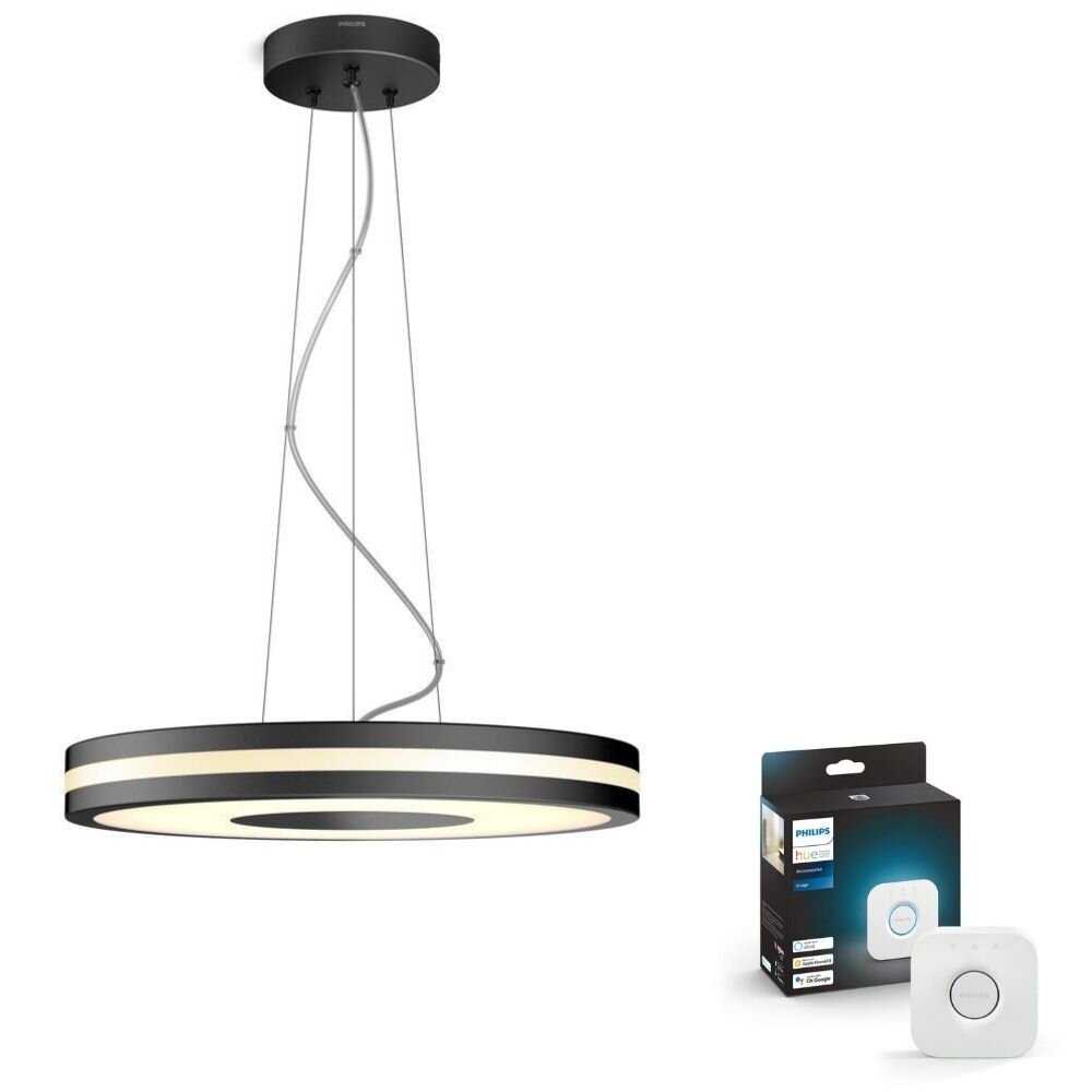 Philips Hue LED Pendelleuchte Being tunable White in Schwarz 25W 2900lm ink günstig online kaufen