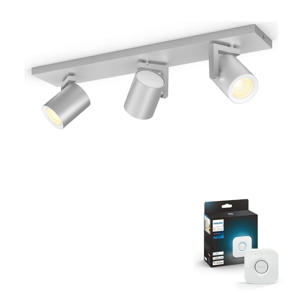 Philips Hue Bluetooth White & Color Ambiance Argenta - Spot Aluminium 3-fla günstig online kaufen